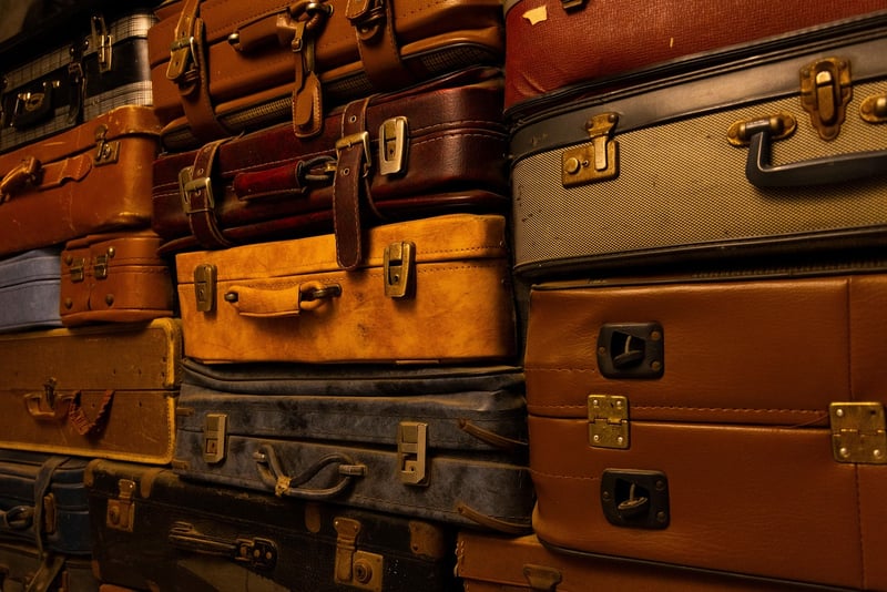 Clock in a suitcase